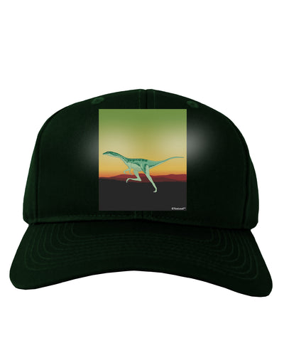 Ornithomimus Velox - Without Name Adult Dark Baseball Cap Hat by TooLoud-Baseball Cap-TooLoud-Hunter-Green-One Size-Davson Sales