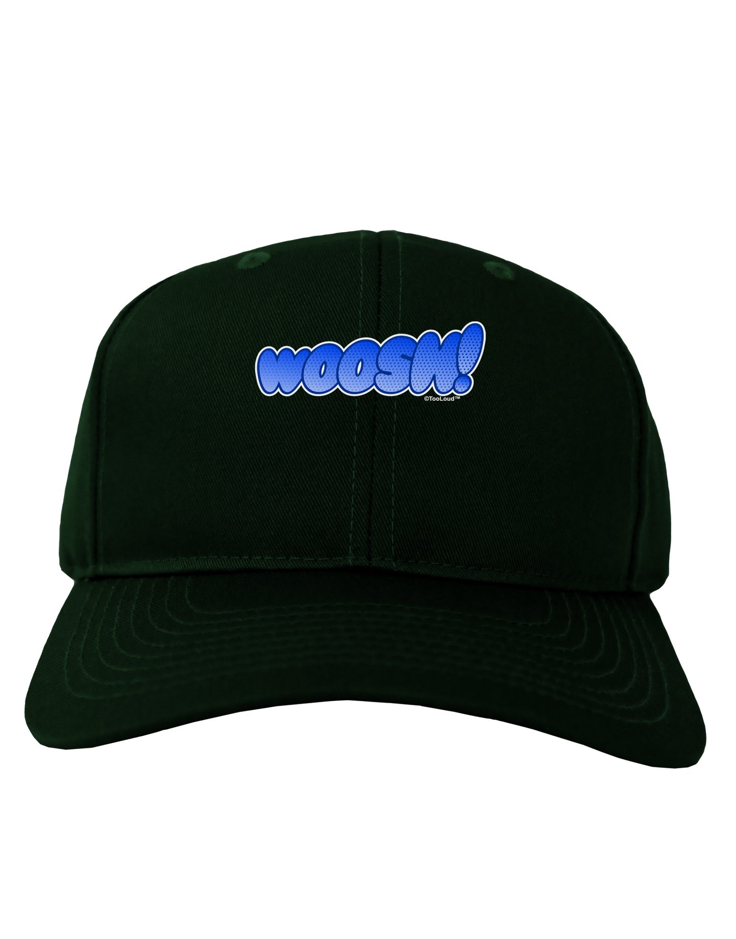 Onomatopoeia WOOSH Adult Dark Baseball Cap Hat-Baseball Cap-TooLoud-Hunter-Green-One Size-Davson Sales