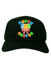 Happy Easter Easter Eggs Adult Dark Baseball Cap Hat by TooLoud-Baseball Cap-TooLoud-Hunter-Green-One Size-Davson Sales