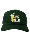 Wishin you were Beer Dark Adult Dark Baseball Cap Hat-Baseball Cap-TooLoud-Hunter-Green-One-Size-Fits-Most-Davson Sales