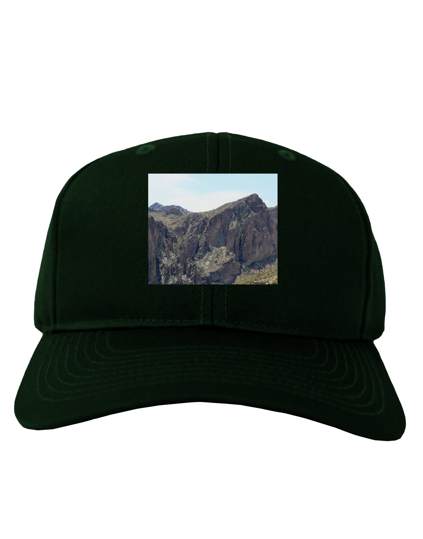 Arizona Saguaro Lake Mountains Adult Dark Baseball Cap Hat-Baseball Cap-TooLoud-Hunter-Green-One Size-Davson Sales