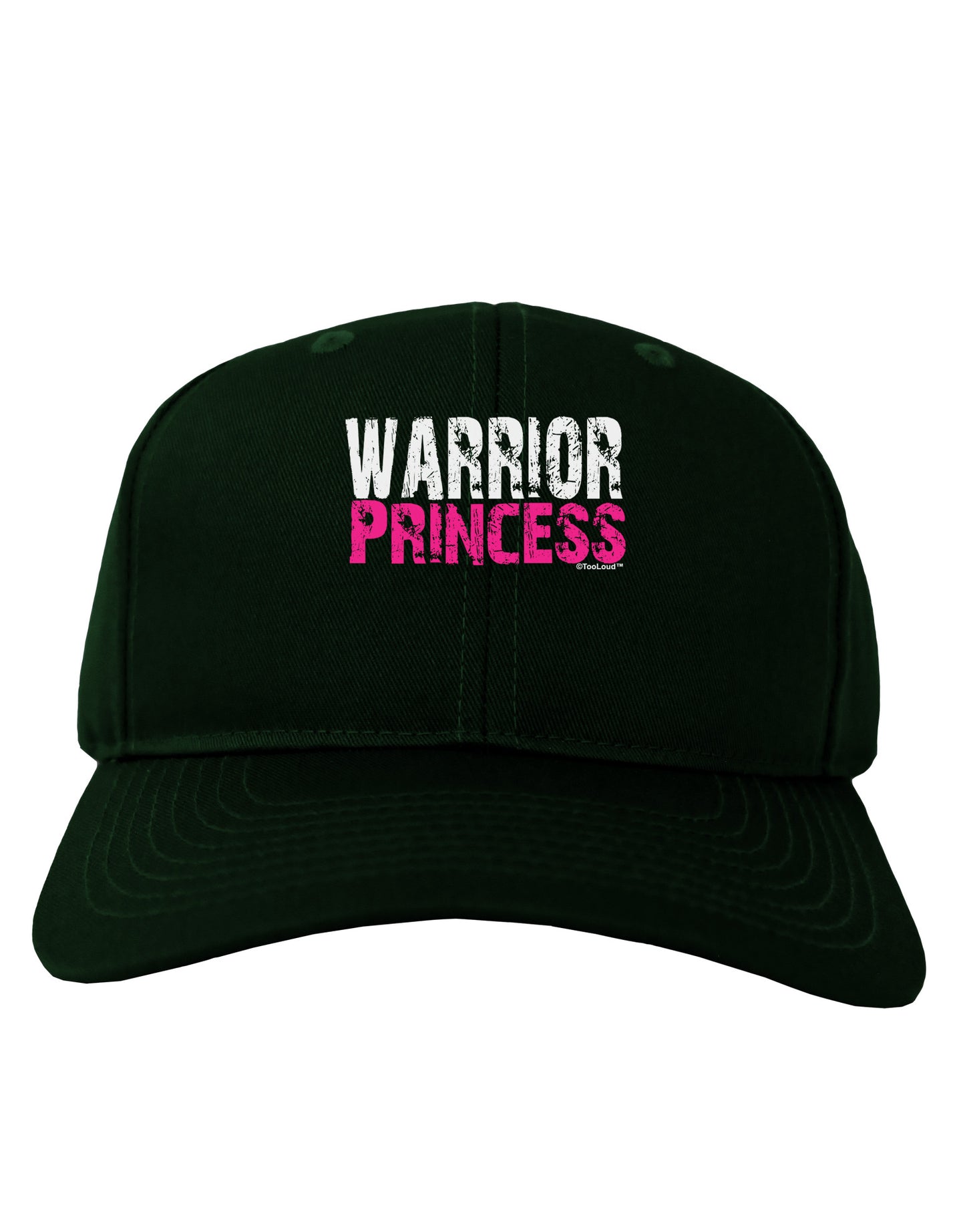 Warrior Princess Pink Adult Dark Baseball Cap Hat-Baseball Cap-TooLoud-Hunter-Green-One Size-Davson Sales