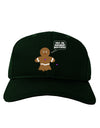 Not My Gumdrop Buttons Gingerbread Man Christmas Adult Dark Baseball Cap Hat-Baseball Cap-TooLoud-Hunter-Green-One Size-Davson Sales