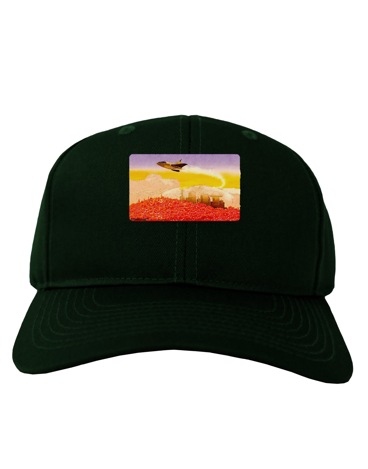 Planet Mars Watercolor Adult Dark Baseball Cap Hat-Baseball Cap-TooLoud-Hunter-Green-One Size-Davson Sales