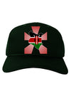 Kenya Flag Design Adult Dark Baseball Cap Hat-Baseball Cap-TooLoud-Hunter-Green-One Size-Davson Sales