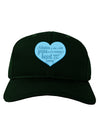 Adoption is When - Mom and Son Quote Adult Dark Baseball Cap Hat by TooLoud-Baseball Cap-TooLoud-Hunter-Green-One Size-Davson Sales