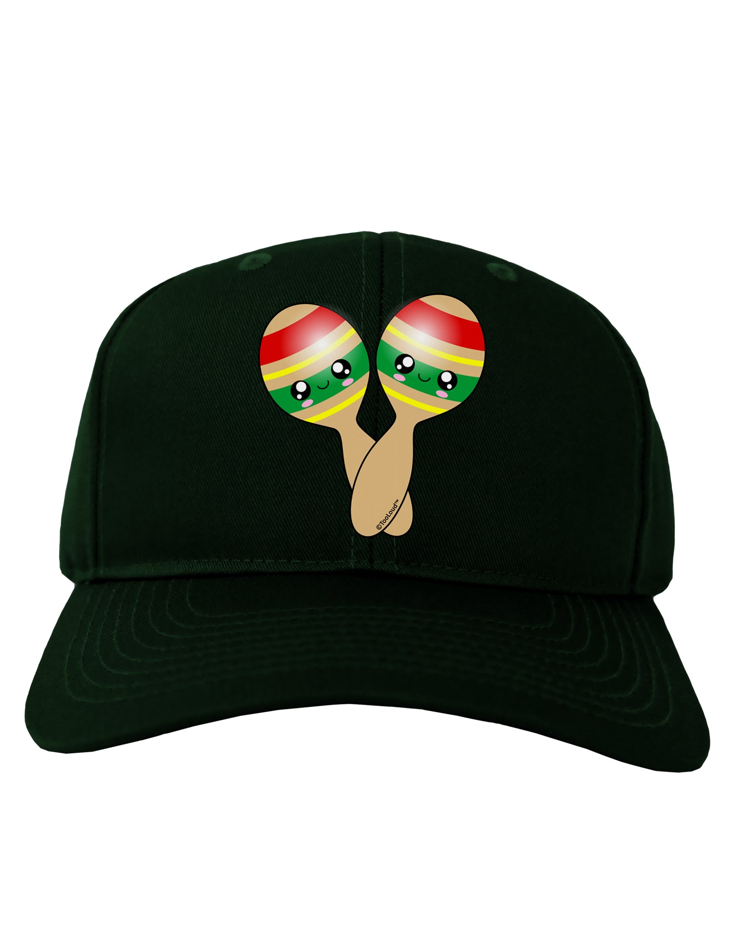 Cute Maracas Design Adult Dark Baseball Cap Hat by TooLoud-Baseball Cap-TooLoud-Hunter-Green-One Size-Davson Sales