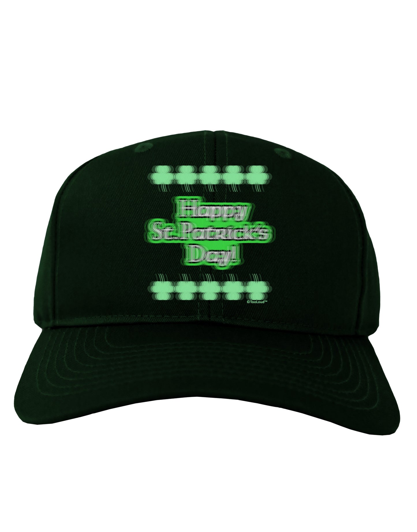 Seeing Double St. Patrick's Day Adult Dark Baseball Cap Hat-Baseball Cap-TooLoud-Hunter-Green-One Size-Davson Sales
