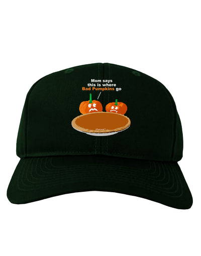 Where Bad Pumpkins Go Adult Dark Baseball Cap Hat-Baseball Cap-TooLoud-Hunter-Green-One Size-Davson Sales