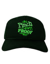 Pinch Proof St Patricks Day Adult Dark Baseball Cap Hat-Baseball Cap-TooLoud-Hunter-Green-One Size-Davson Sales