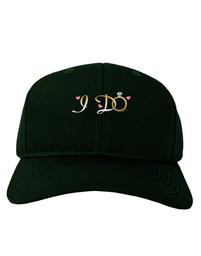 I Do - Bride Adult Dark Baseball Cap Hat-Baseball Cap-TooLoud-Hunter-Green-One Size-Davson Sales