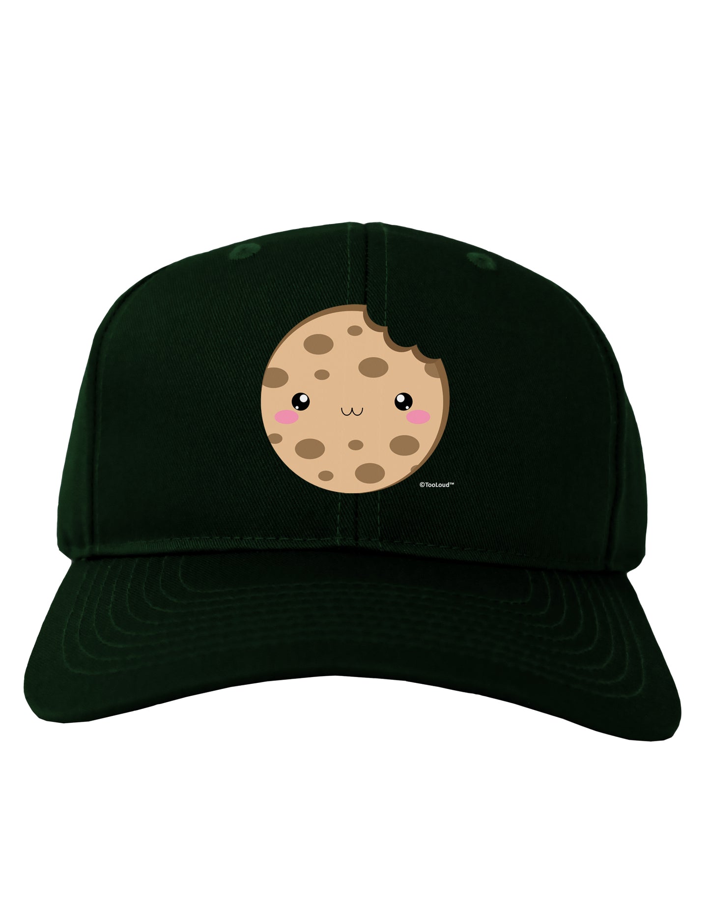 Cute Matching Milk and Cookie Design - Cookie Adult Dark Baseball Cap Hat by TooLoud-Baseball Cap-TooLoud-Hunter-Green-One Size-Davson Sales