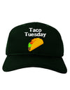 Taco Tuesday Design Adult Dark Baseball Cap Hat by TooLoud-Baseball Cap-TooLoud-Hunter-Green-One Size-Davson Sales