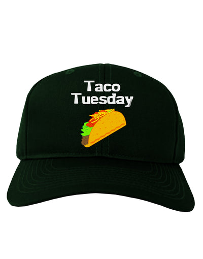 Taco Tuesday Design Adult Dark Baseball Cap Hat by TooLoud-Baseball Cap-TooLoud-Hunter-Green-One Size-Davson Sales