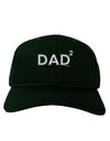 Dad Squared - Dad of Two Adult Dark Baseball Cap Hat-Baseball Cap-TooLoud-Hunter-Green-One Size-Davson Sales