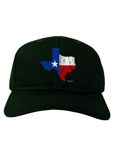 State of Texas Flag Design - Distressed Adult Dark Baseball Cap Hat-Baseball Cap-TooLoud-Hunter-Green-One Size-Davson Sales