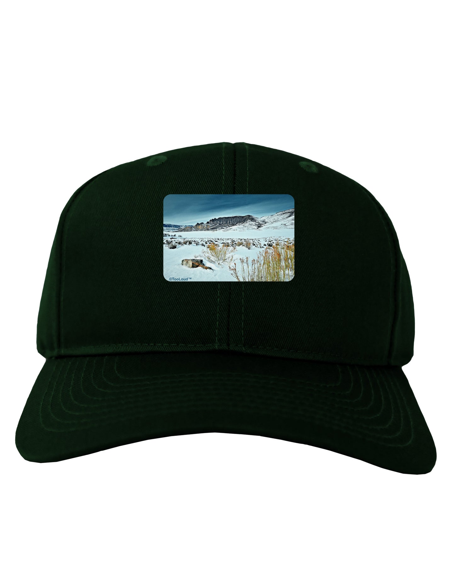 CO Snow Scene Adult Dark Baseball Cap Hat-Baseball Cap-TooLoud-Hunter-Green-One Size-Davson Sales