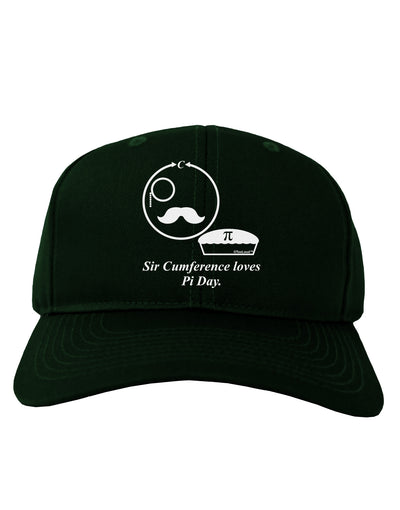 Sir Cumference Loves Pi Day Adult Dark Baseball Cap Hat-Baseball Cap-TooLoud-Hunter-Green-One Size-Davson Sales