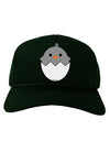 Cute Hatching Chick - Gray Adult Dark Baseball Cap Hat by TooLoud-Baseball Cap-TooLoud-Hunter-Green-One Size-Davson Sales