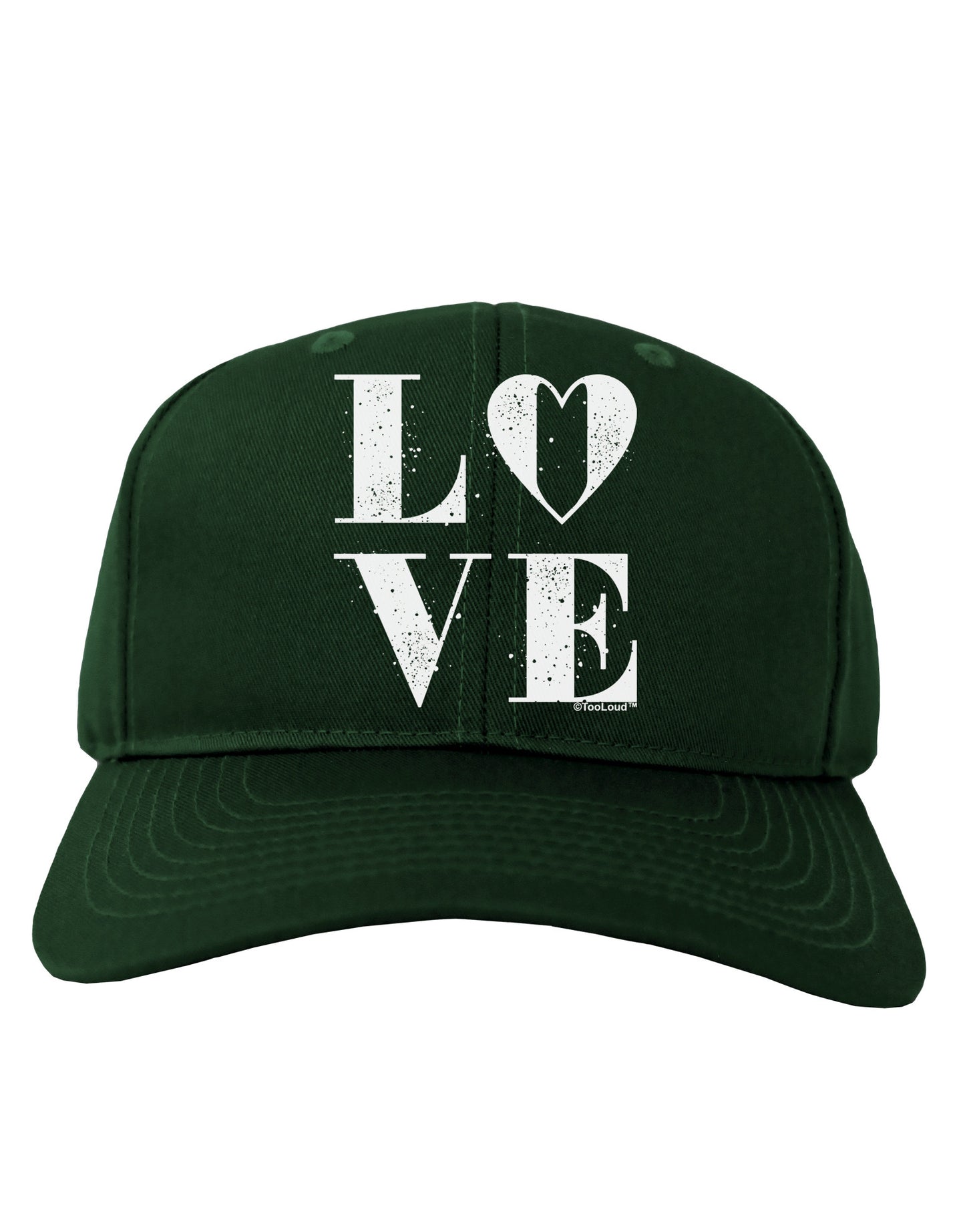 Love Splatter Adult Dark Baseball Cap Hat-Baseball Cap-TooLoud-Hunter-Green-One Size-Davson Sales