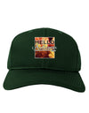 Hello Autumn Adult Dark Baseball Cap Hat-Baseball Cap-TooLoud-Hunter-Green-One Size-Davson Sales