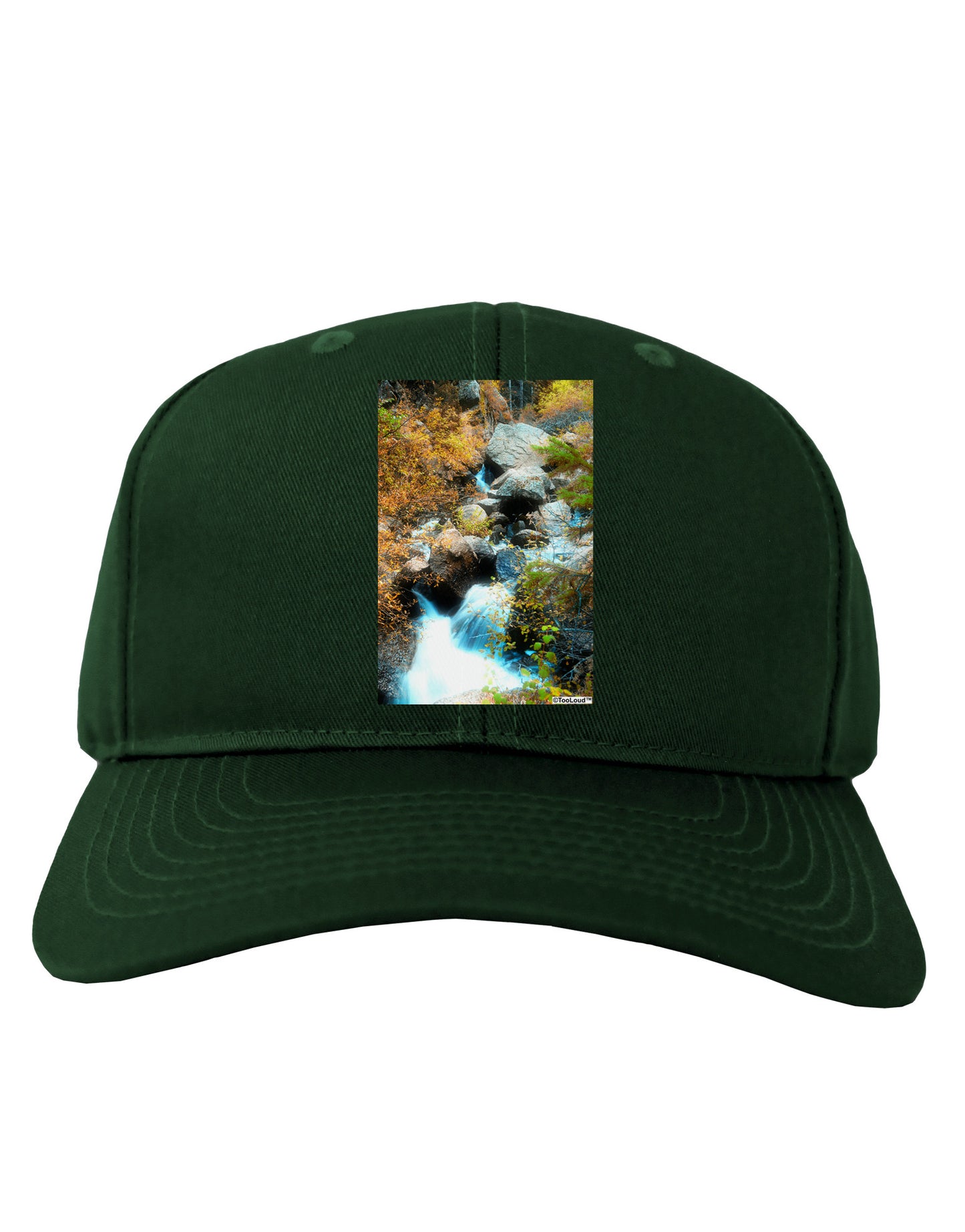 Rockies Waterfall Adult Dark Baseball Cap Hat-Baseball Cap-TooLoud-Hunter-Green-One Size-Davson Sales