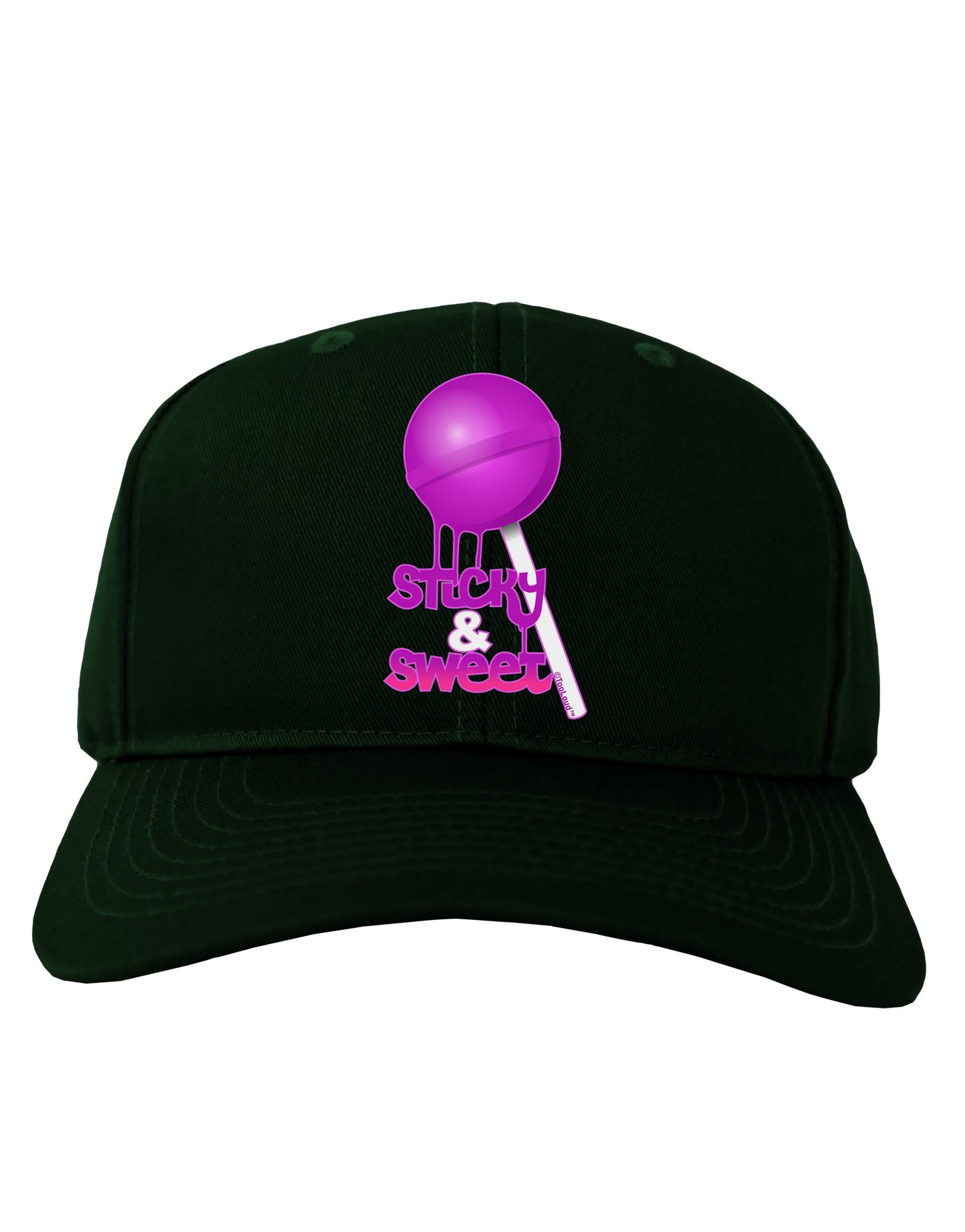 Sticky & Sweet Lollipop Adult Dark Baseball Cap Hat-Baseball Cap-TooLoud-Hunter-Green-One Size-Davson Sales