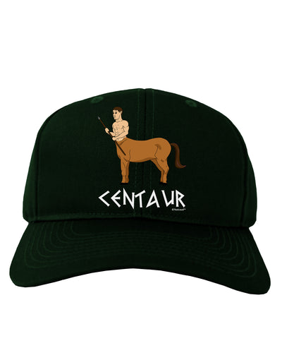 Greek Mythology Centaur Design - Color - Text Adult Dark Baseball Cap Hat by TooLoud-Baseball Cap-TooLoud-Hunter-Green-One Size-Davson Sales