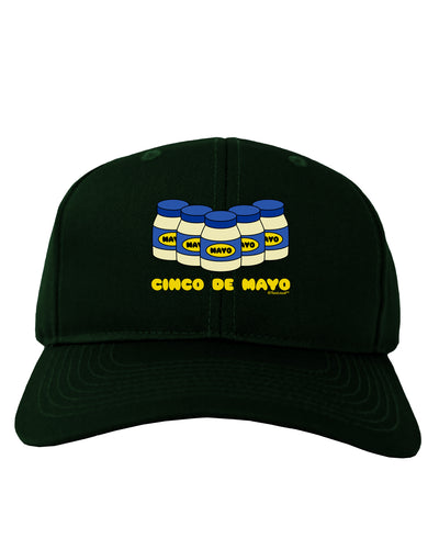 Cinco de Mayo - 5 Mayo Jars Adult Dark Baseball Cap Hat by TooLoud-Baseball Cap-TooLoud-Hunter-Green-One Size-Davson Sales