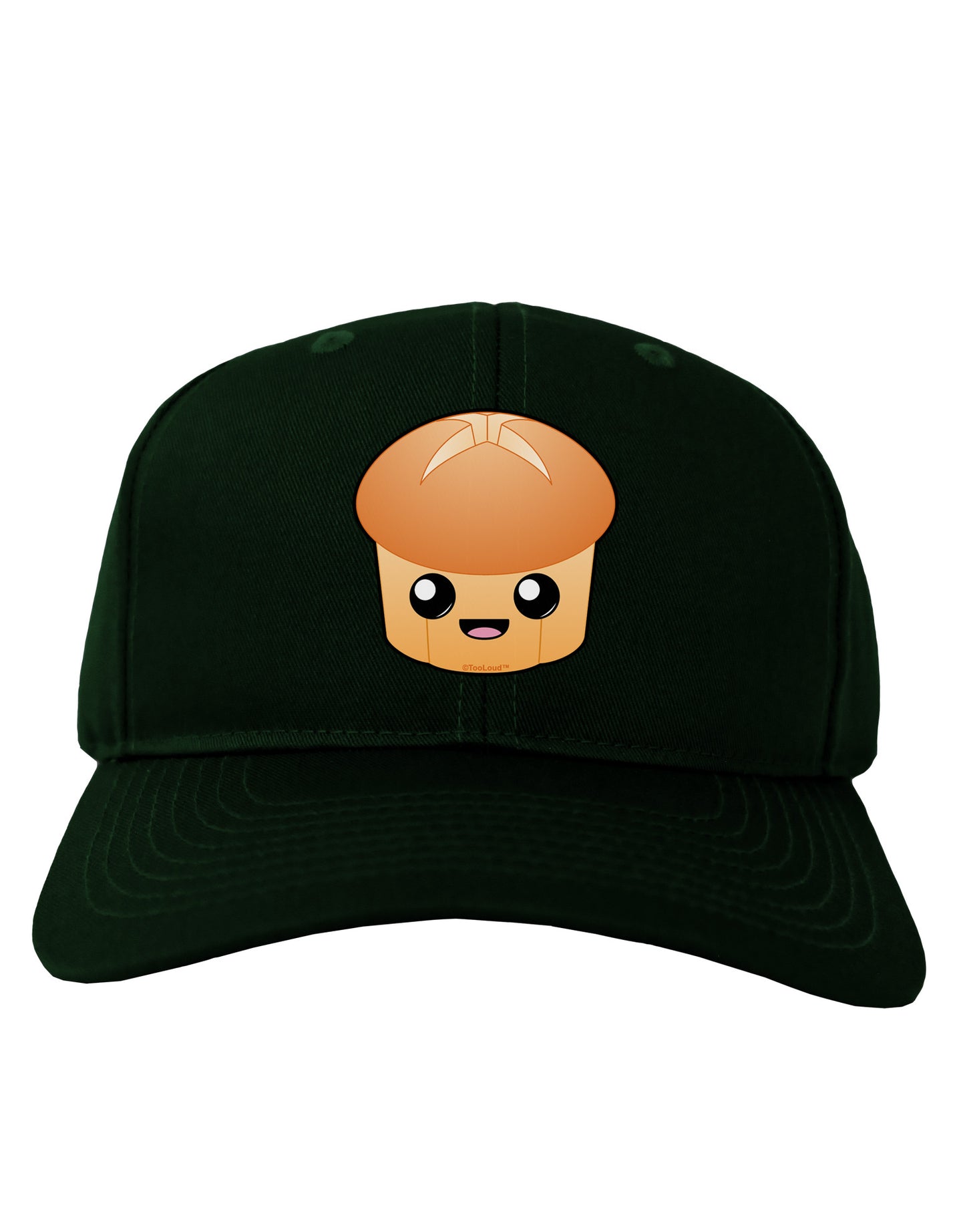 Cute Dinner Roll Adult Dark Baseball Cap Hat-Baseball Cap-TooLoud-Hunter-Green-One Size-Davson Sales