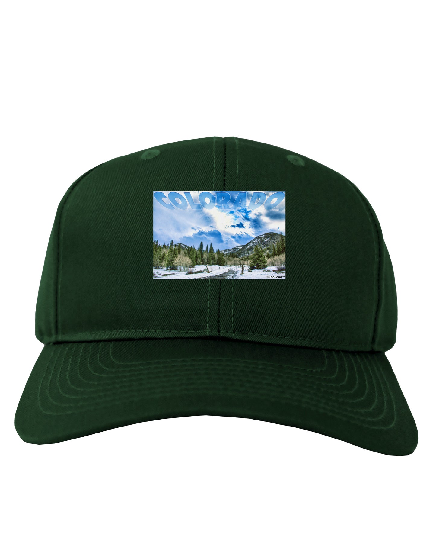 El Dora CO with Text Adult Dark Baseball Cap Hat-Baseball Cap-TooLoud-Hunter-Green-One Size-Davson Sales