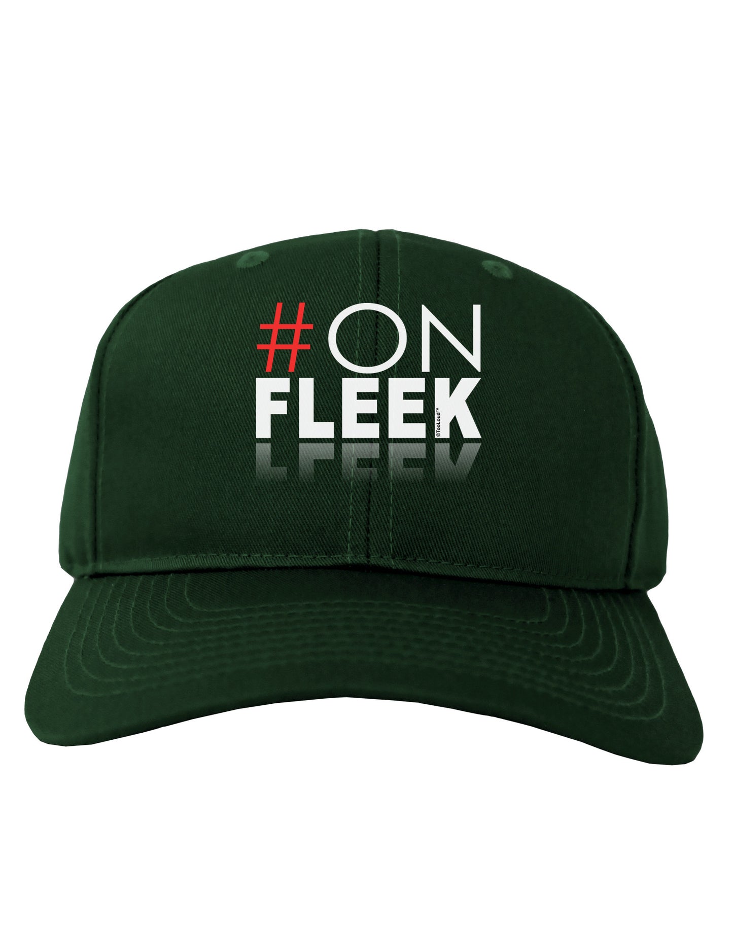 Hashtag On Fleek Adult Dark Baseball Cap Hat-Baseball Cap-TooLoud-Hunter-Green-One Size-Davson Sales