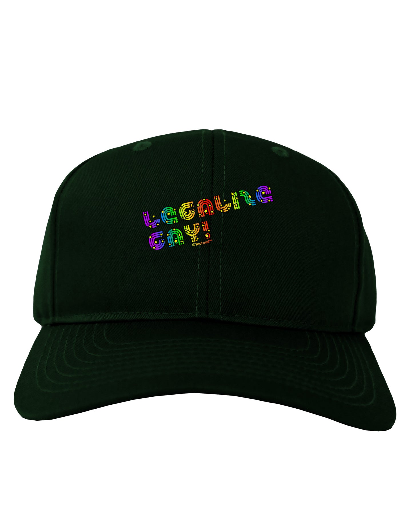Legalize Gay - Rainbow Adult Dark Baseball Cap Hat-Baseball Cap-TooLoud-Hunter-Green-One Size-Davson Sales