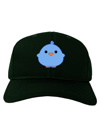 Cute Little Chick - Blue Adult Dark Baseball Cap Hat by TooLoud-Baseball Cap-TooLoud-Hunter-Green-One Size-Davson Sales