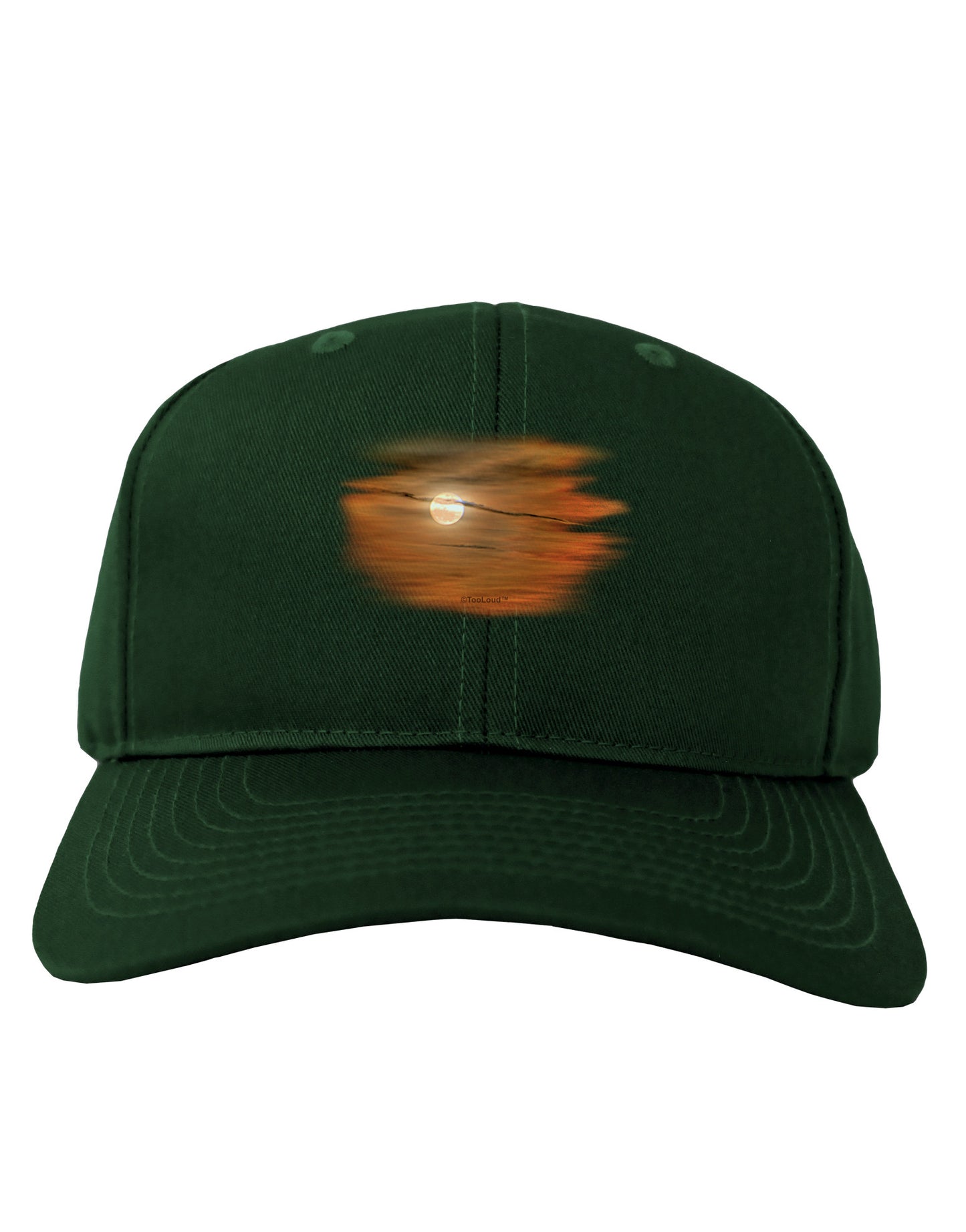 Hazy Moon Adult Dark Baseball Cap Hat-Baseball Cap-TooLoud-Hunter-Green-One Size-Davson Sales