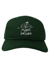 TooLoud Pugs Not Drugs Dark Adult Dark Baseball Cap Hat-Baseball Cap-TooLoud-Hunter-Green-One-Size-Fits-Most-Davson Sales