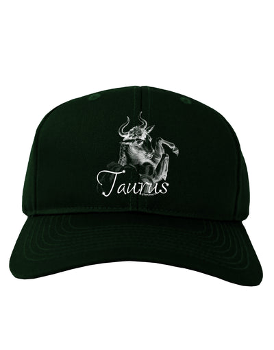Taurus Illustration Adult Dark Baseball Cap Hat-Baseball Cap-TooLoud-Hunter-Green-One Size-Davson Sales