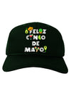 Feliz Cinco de Mayo - Fiesta Icons Adult Dark Baseball Cap Hat by TooLoud-Baseball Cap-TooLoud-Hunter-Green-One Size-Davson Sales