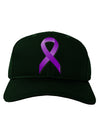 Epilepsy Awareness Ribbon - Purple Adult Dark Baseball Cap Hat-Baseball Cap-TooLoud-Hunter-Green-One Size-Davson Sales