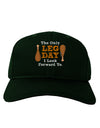 Leg Day - Turkey Leg Adult Dark Baseball Cap Hat-Baseball Cap-TooLoud-Hunter-Green-One Size-Davson Sales