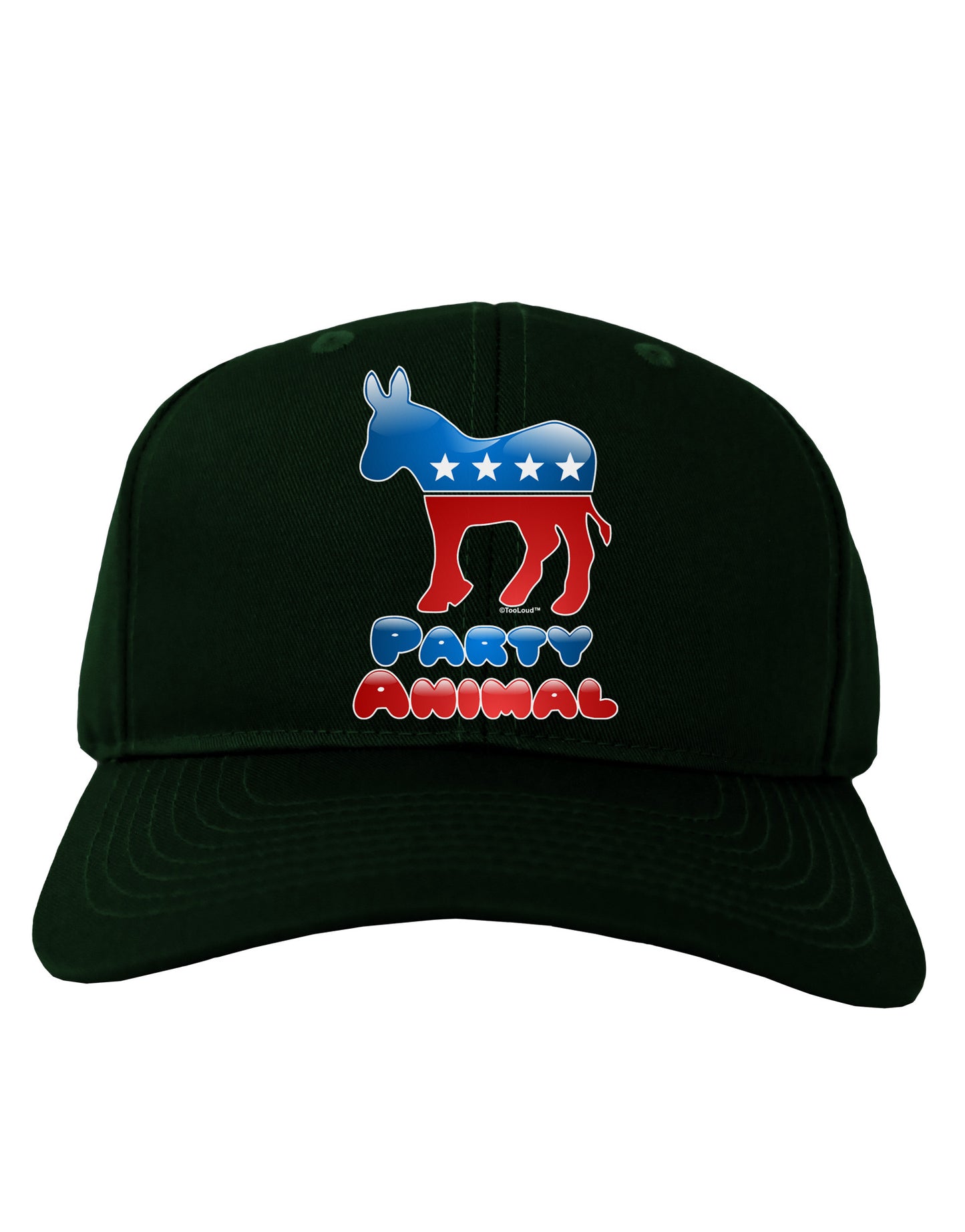 Democrat Party Animal Adult Dark Baseball Cap Hat-Baseball Cap-TooLoud-Hunter-Green-One Size-Davson Sales