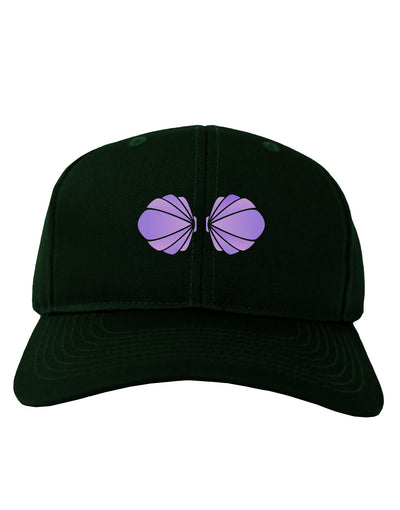 Easy Mermaid Costume Purple Shells - Halloween Adult Dark Baseball Cap Hat-Baseball Cap-TooLoud-Hunter-Green-One Size-Davson Sales