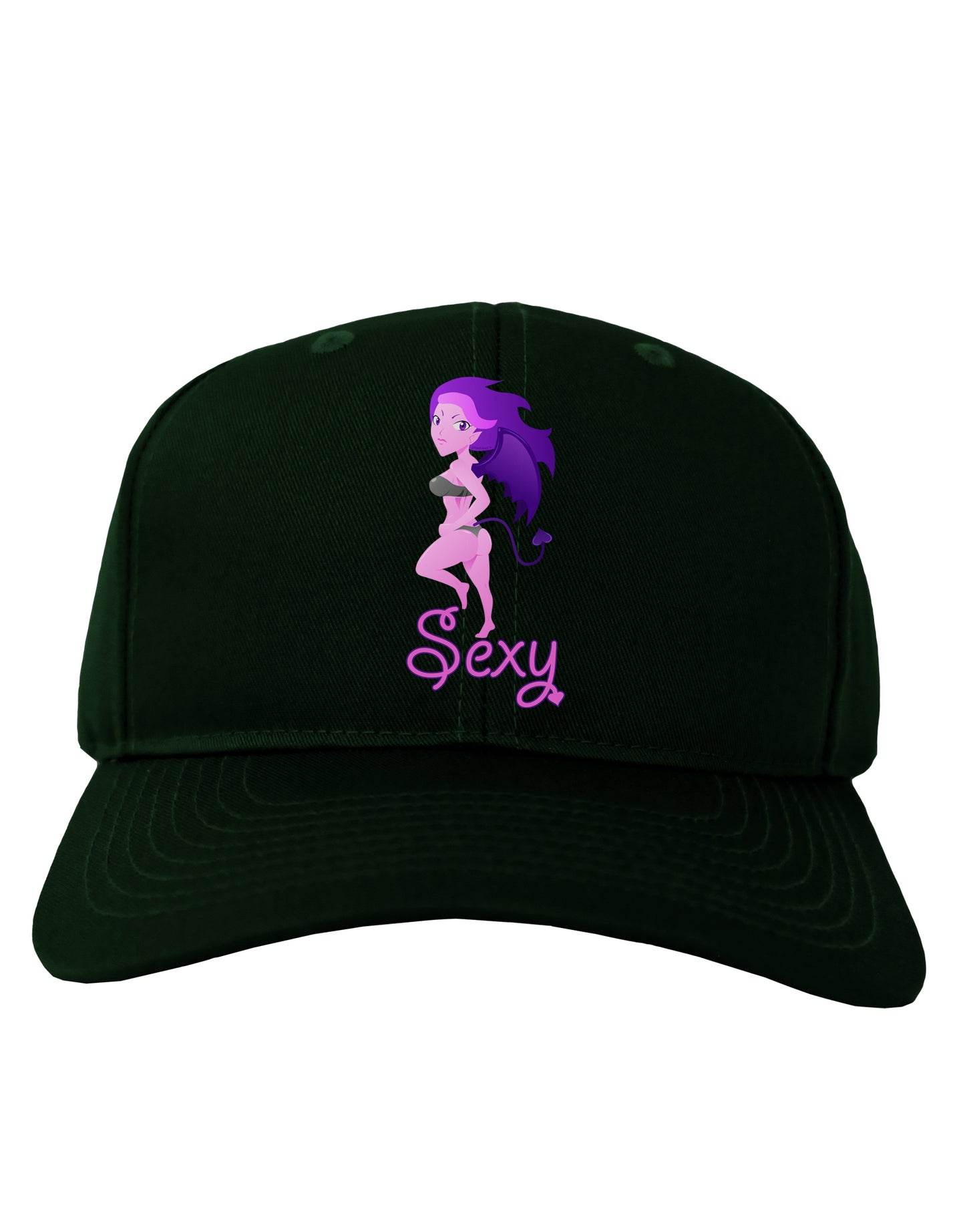 Sexy Succubus - Sexy Text Adult Dark Baseball Cap Hat-Baseball Cap-TooLoud-Hunter-Green-One Size-Davson Sales