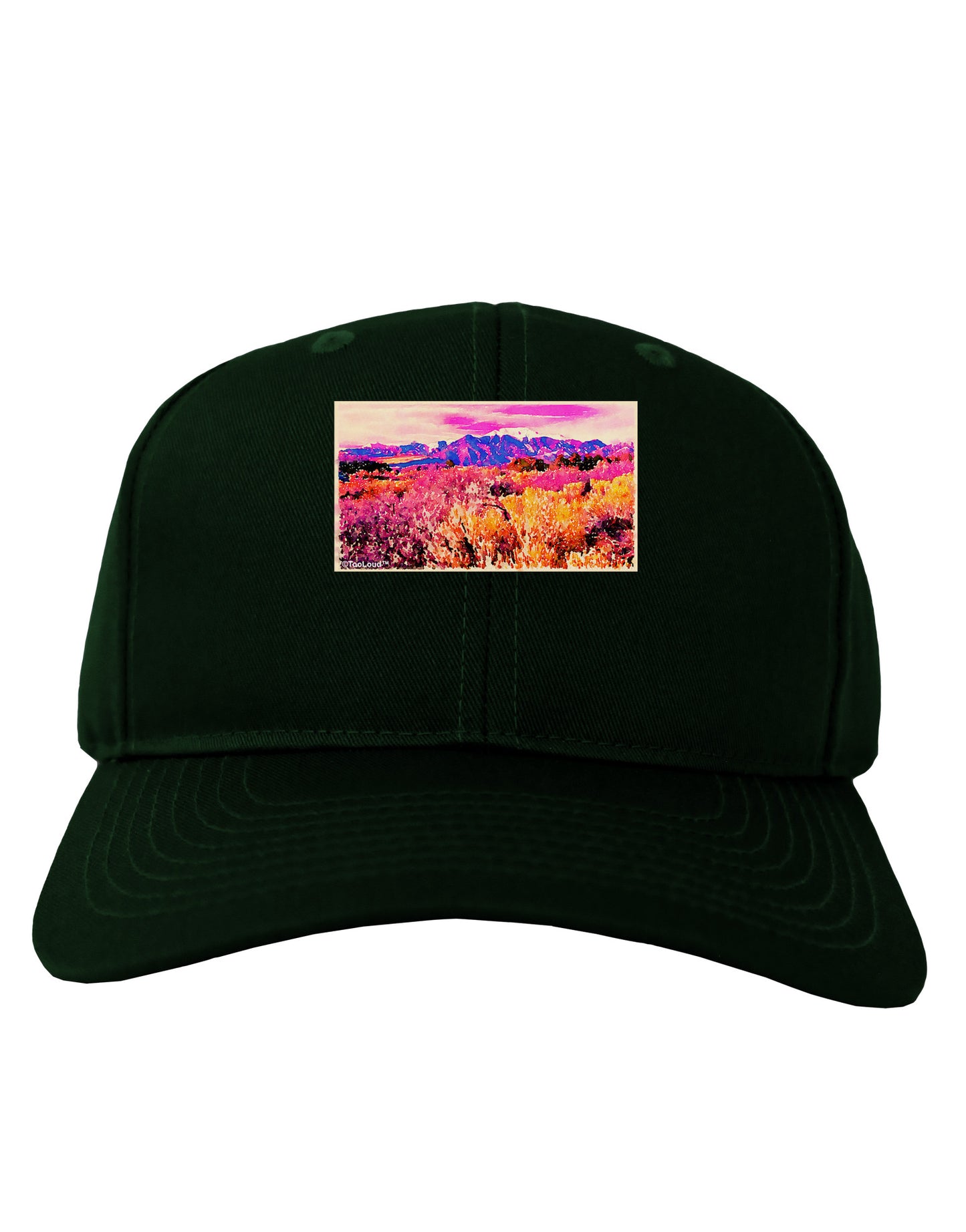 Colorful Colorado Mountains Adult Dark Baseball Cap Hat-Baseball Cap-TooLoud-Hunter-Green-One Size-Davson Sales