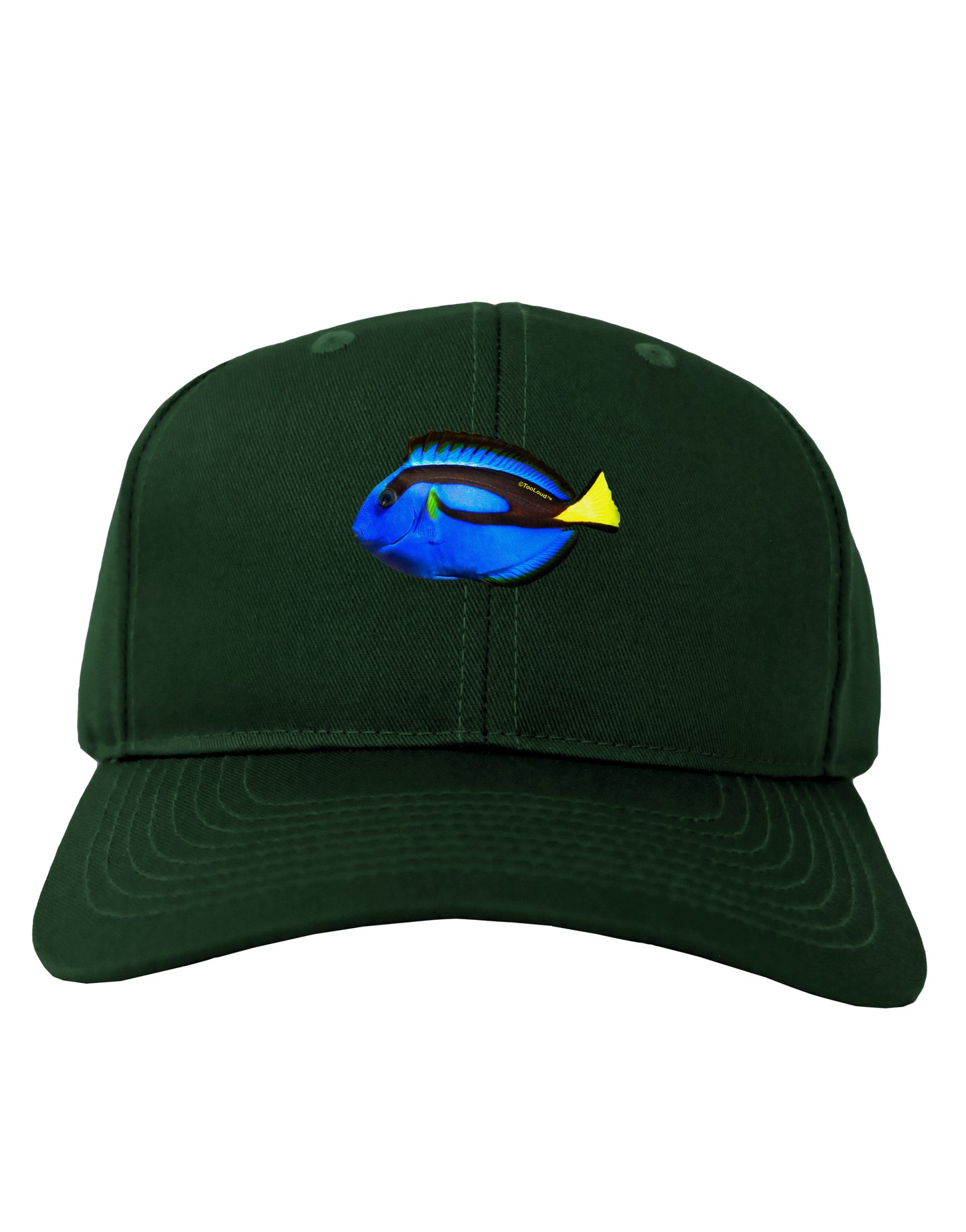 Blue Tang Fish Adult Dark Baseball Cap Hat-Baseball Cap-TooLoud-Hunter-Green-One Size-Davson Sales