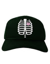 Skeleton Ribcage with Pink Heart Halloween Adult Dark Baseball Cap Hat-Baseball Cap-TooLoud-Hunter-Green-One Size-Davson Sales