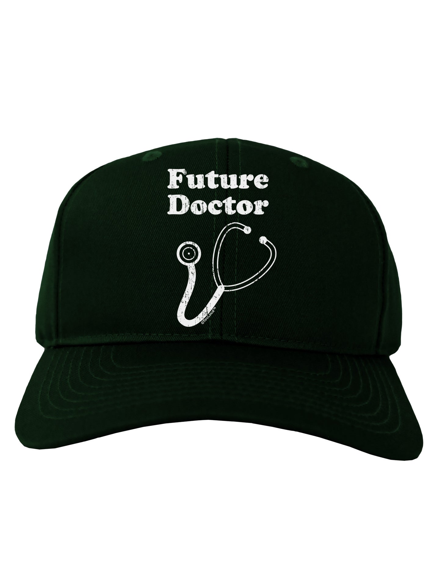 Future Doctor Distressed Adult Dark Baseball Cap Hat-Baseball Cap-TooLoud-Hunter-Green-One Size-Davson Sales