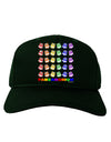 Pandamonium Rainbow Pandas Adult Dark Baseball Cap Hat by TooLoud-Baseball Cap-TooLoud-Hunter-Green-One Size-Davson Sales