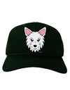 Cute West Highland White Terrier Westie Dog Adult Dark Baseball Cap Hat by TooLoud-Baseball Cap-TooLoud-Hunter-Green-One Size-Davson Sales