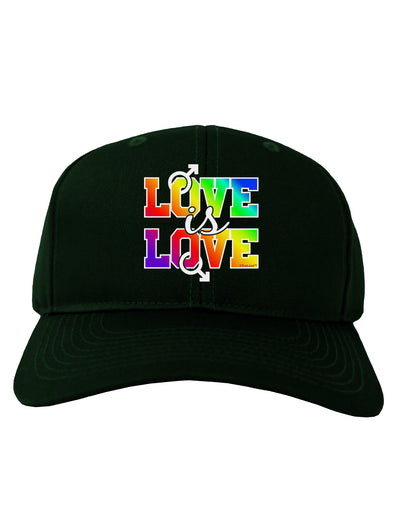 Love Is Love Gay Pride Adult Dark Baseball Cap Hat-Baseball Cap-TooLoud-Hunter-Green-One Size-Davson Sales